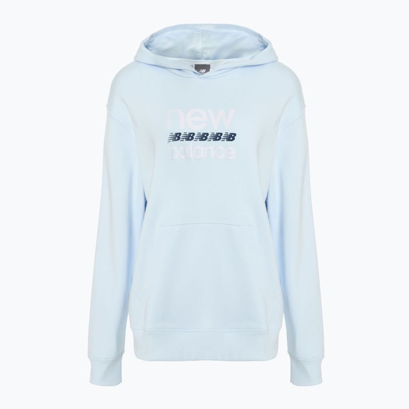 Dámska mikina New Balance Šport Graphic French Terry Hoodie ice blue