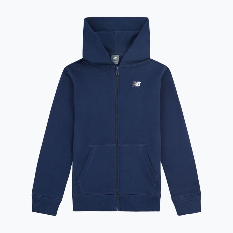 Detská mikina New Balance French Terry Small Logo Full Zip Hoodie nb navy 6
