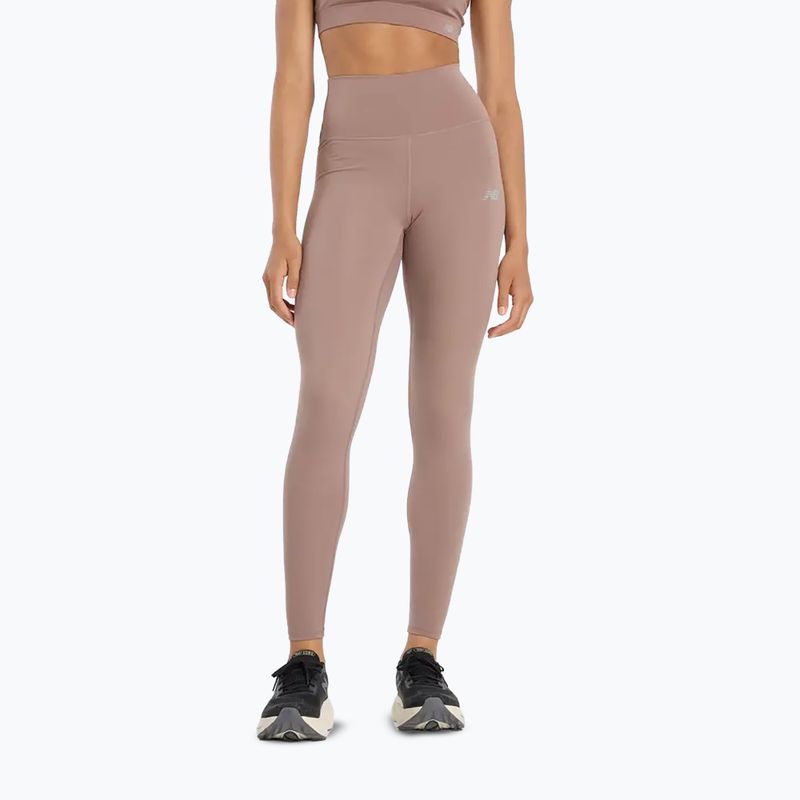 Dámske bežecké legíny New Balance Harmony High Rise earth shadow