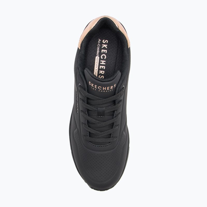 Dámska obuv SKECHERS Uno Wedge Hi Steps black/rose gold 5