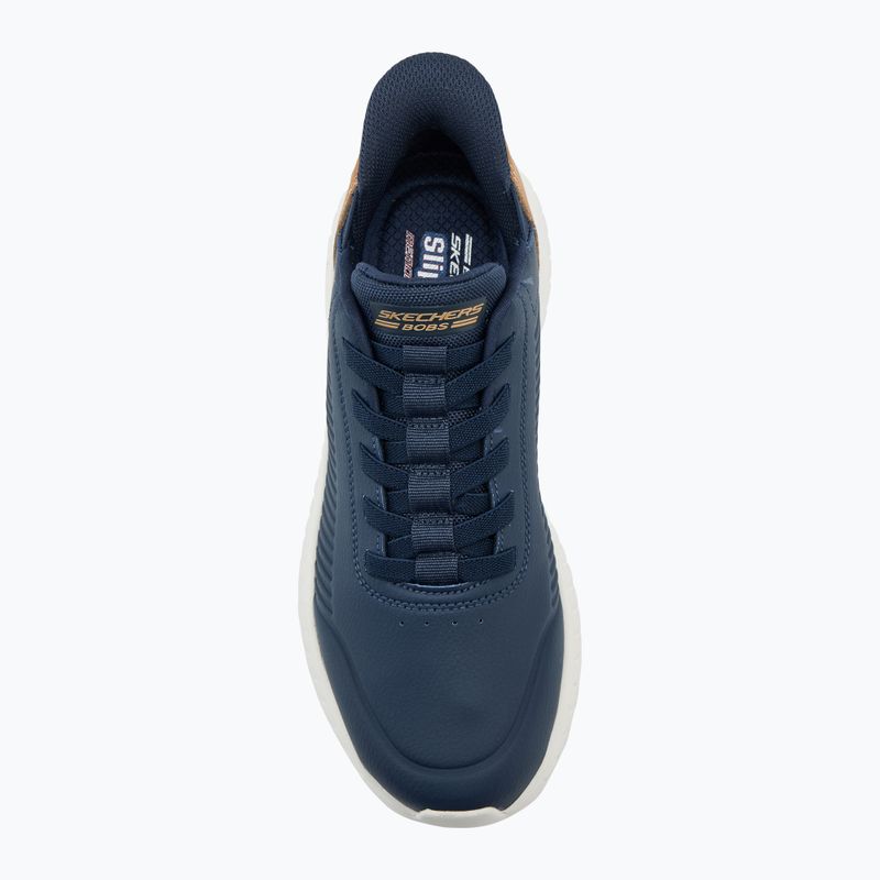 Pánska obuv SKECHERS Bobs Squad Chaos Heel Preferred navy 5