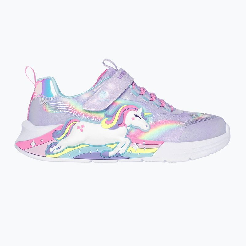 Detská obuv SKECHERS S-Lights Unicorn Chaser lavender/multi