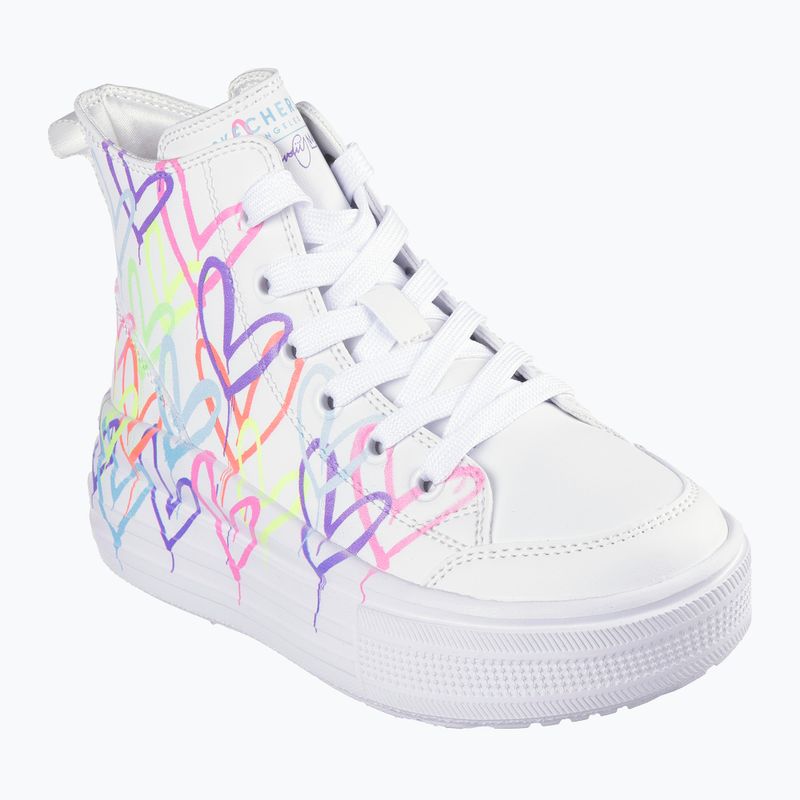 Detská obuv SKECHERS Hyperlift Love Daze white/multicolor 8