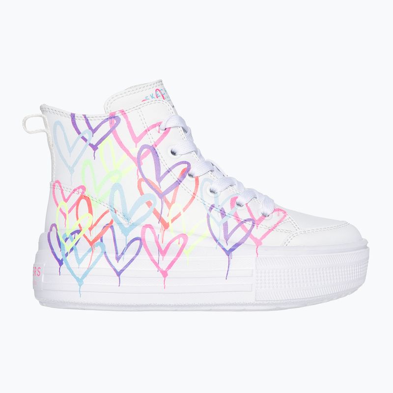 Detská obuv SKECHERS Hyperlift Love Daze white/multicolor 9