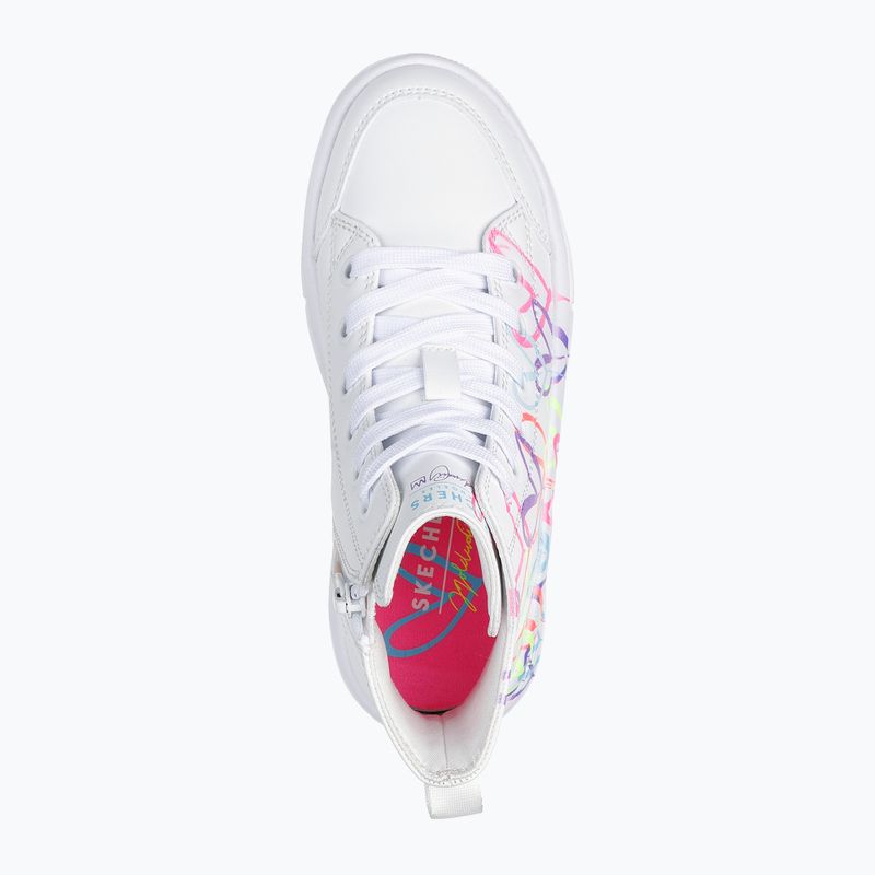 Detská obuv SKECHERS Hyperlift Love Daze white/multicolor 11