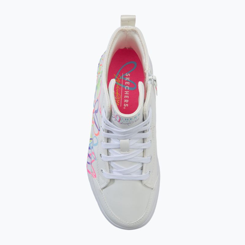 Detská obuv SKECHERS Hyperlift Love Daze white/multicolor 5