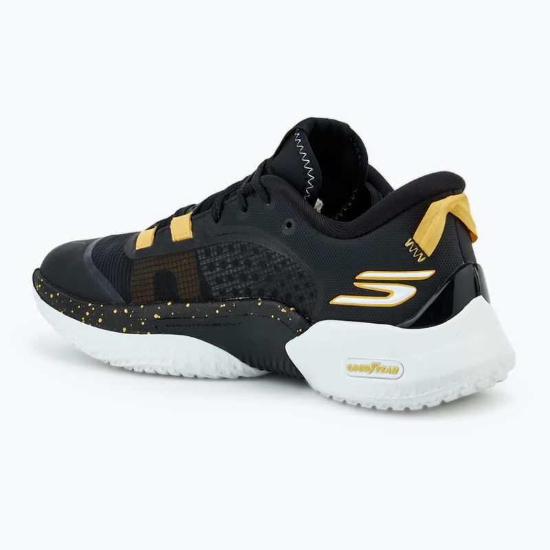 Pánska basketbalová obuv SKECHERS SKX Resagrip black/gold 3