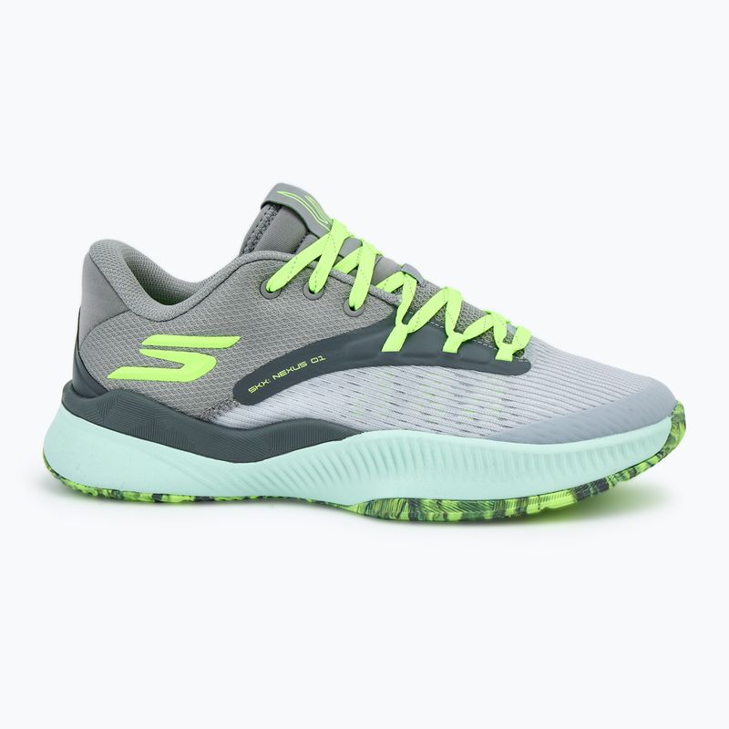 Pánska basketbalová obuv SKECHERS SKX Nexus charcoal/green 2