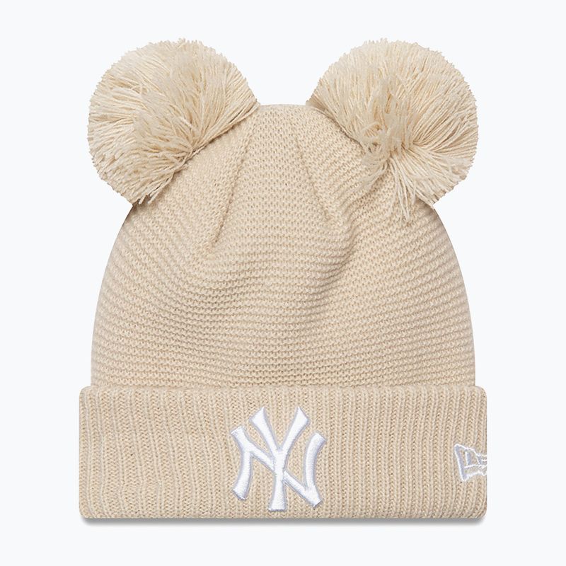 Zimná čiapka dámska New Era Wmns Double Pom Nyy light beige