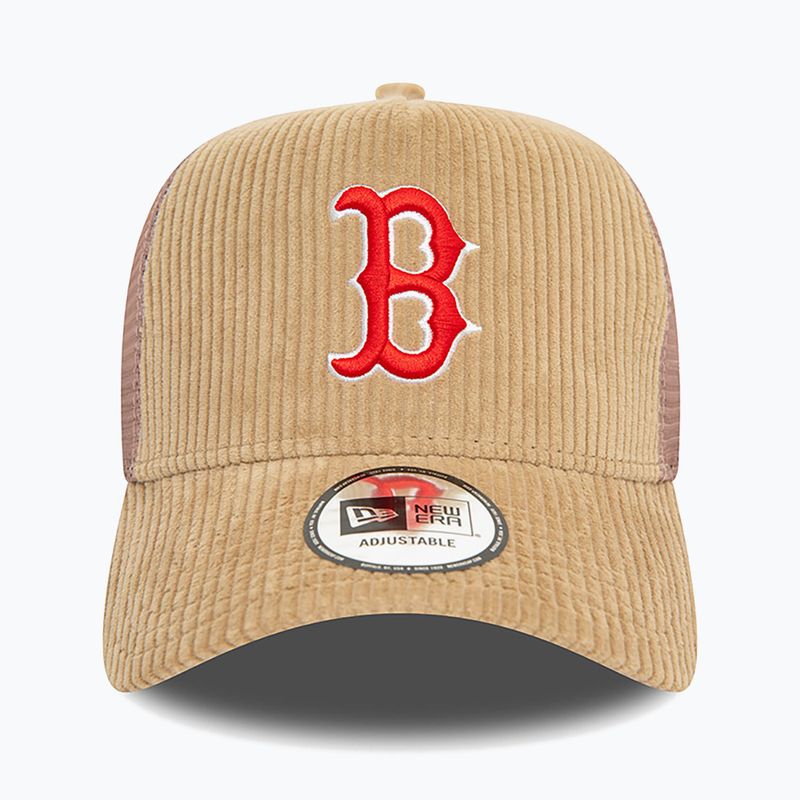 Šiltovka New Era Cord Trucker Red Sox med beige 3