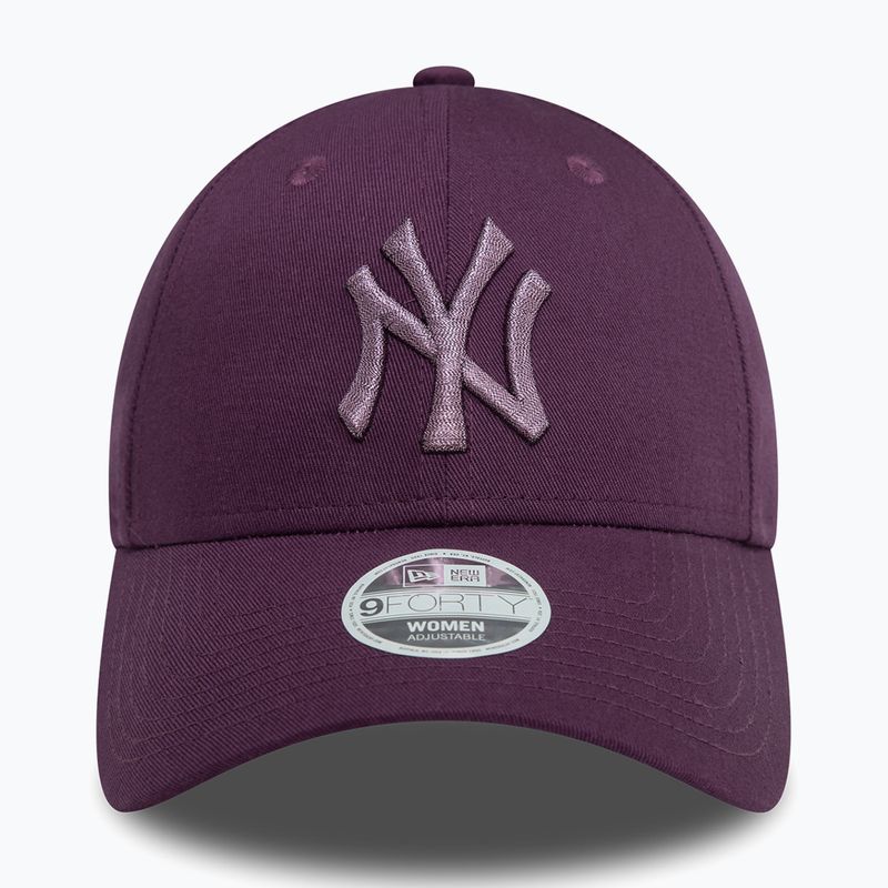 Dámska šiltovka New Era Metallic 9FORTY New York Yankees dark purple 3