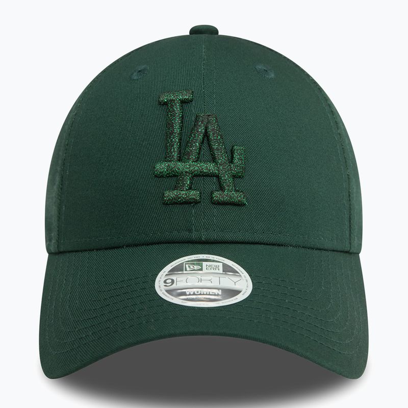 Dámska šiltovka New Era Metallic 9FORTY Los Angeles Dodgers dark green 3