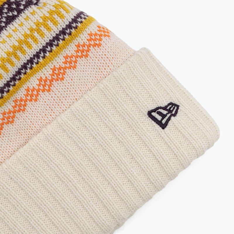 Dámska zimná čiapka New Era Rail Isle Cuff Knit Beanie light beige 3