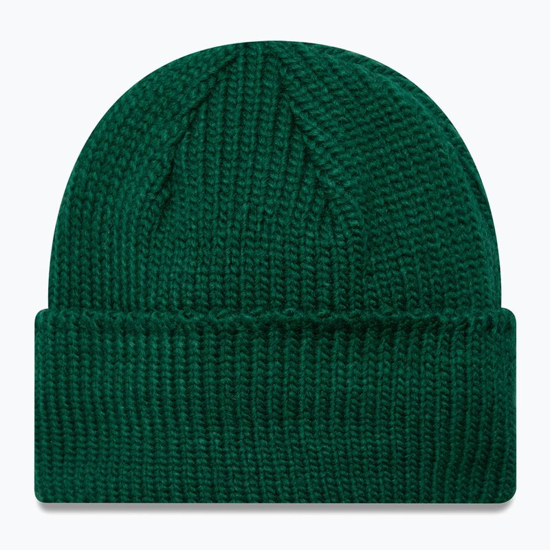 Zimná čiapka New Era Metal Pin Wide Cuff Knit Beanie dark green 2