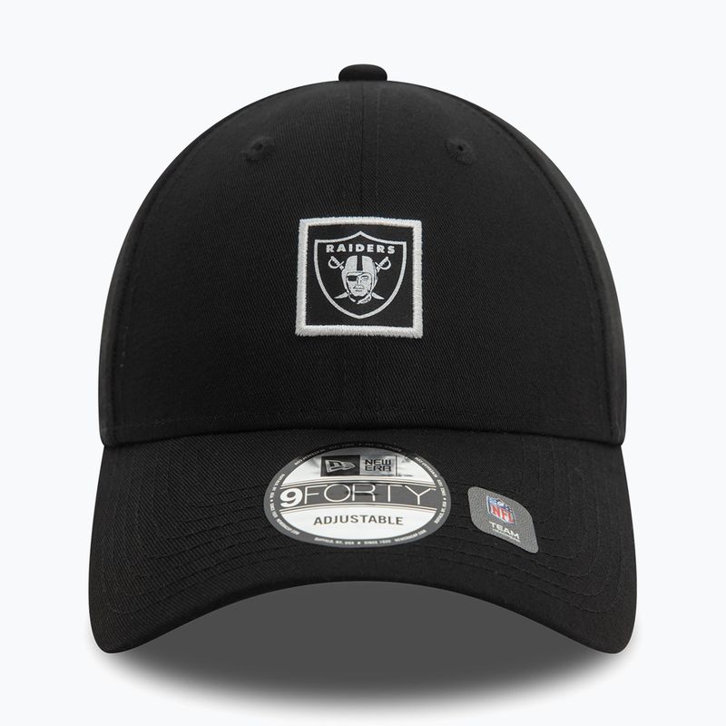 Šiltovka New Era Metallic Patch 9FORTY Las Vegas Raiders black 3