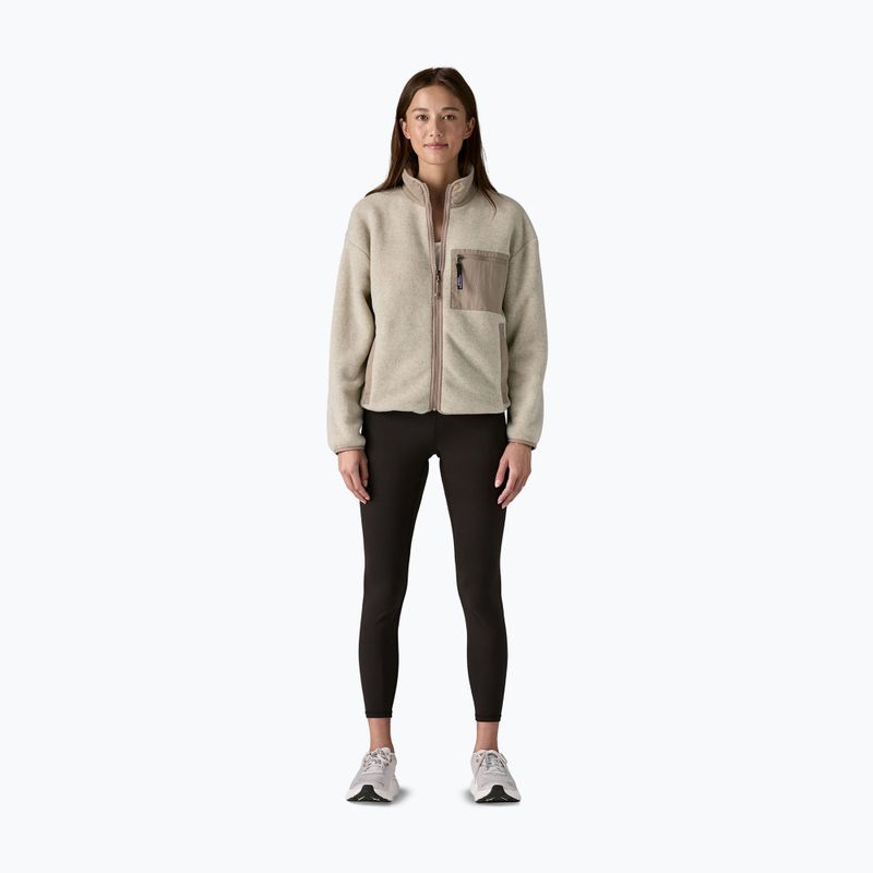 Dámska fleecová mikina Patagonia Synch oatmeal heather w/seabird grey 2