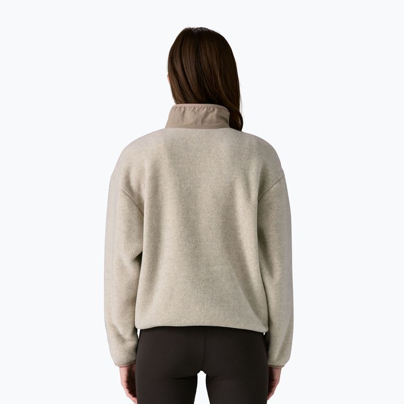 Dámska fleecová mikina Patagonia Synch oatmeal heather w/seabird grey 3