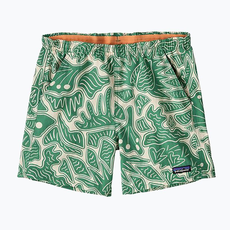 Dámske šortky Patagonia Baggies 5" včely a kvety/heartleaf green