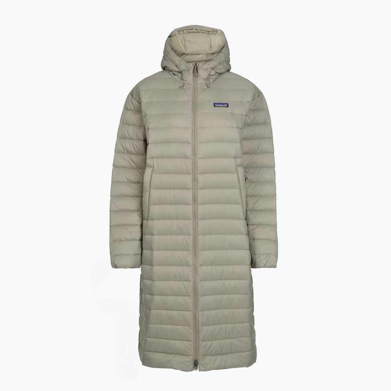 Dámsky páperový kabát Patagonia Recycled Down Sweater Parka river rock green