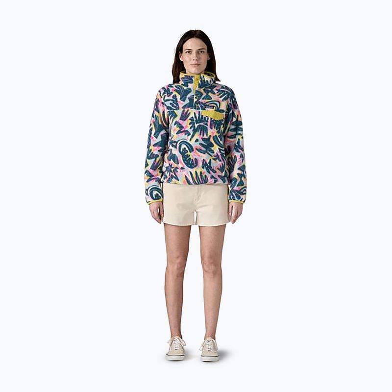 Dámska trekingová mikina Patagonia LW Synch Snap-T P/O wild botanist/tidal teal 2