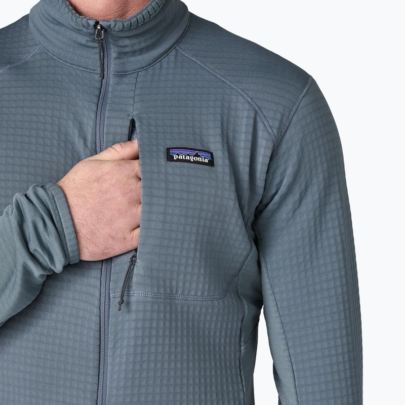 Pánska fleecová mikina Patagonia R1 Hybrid utility blue 7