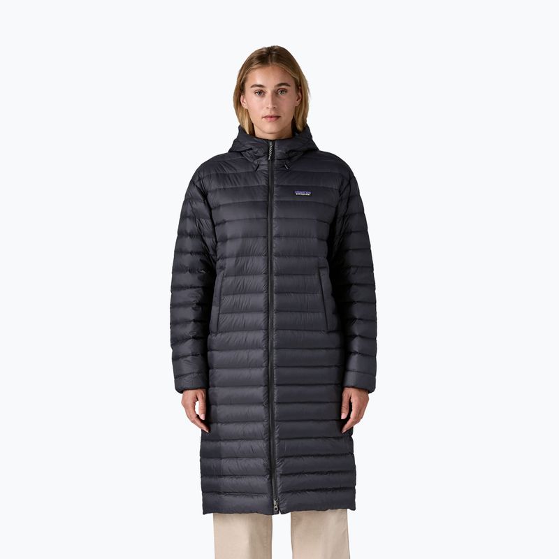 Dámsky páperový kabát Patagonia Recycled Down Sweater Parka čierny