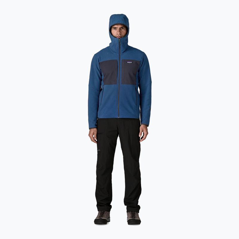 Pánska softshellová bunda Patagonia R2 TechFace Hoody clement blue 2
