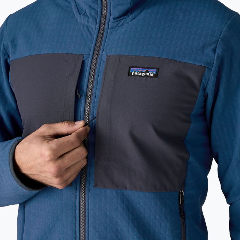 Pánska softshellová bunda Patagonia R2 TechFace Hoody clement blue 7