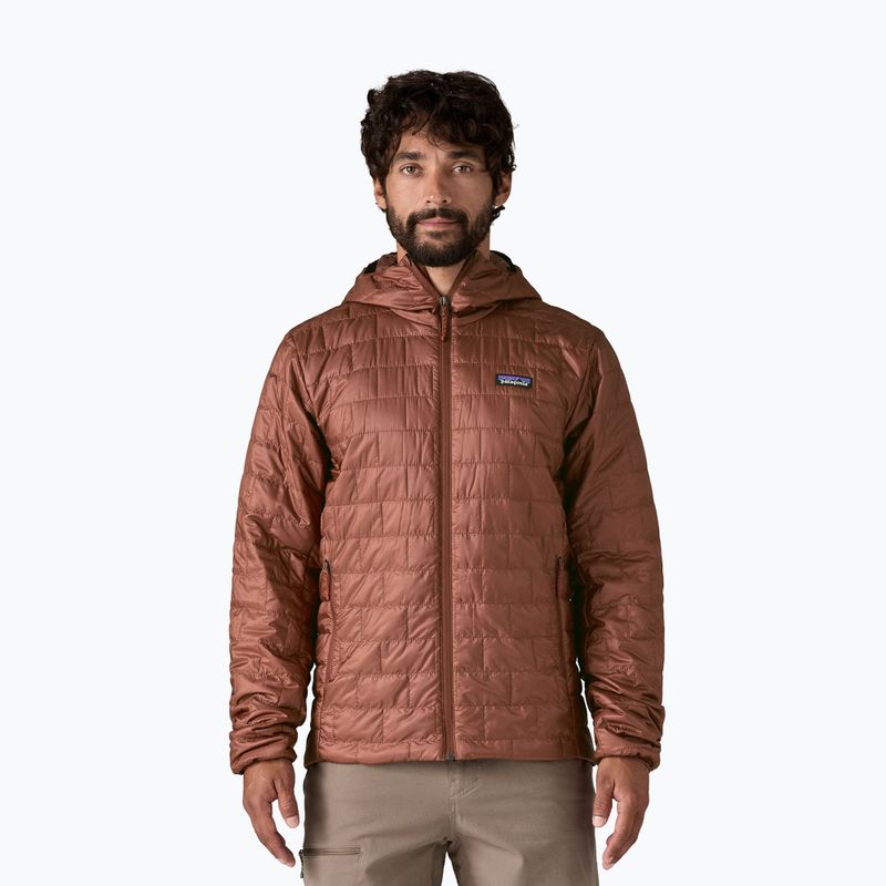 Pánska páperová bunda Patagonia Nano Puff Hoody dried vanilla