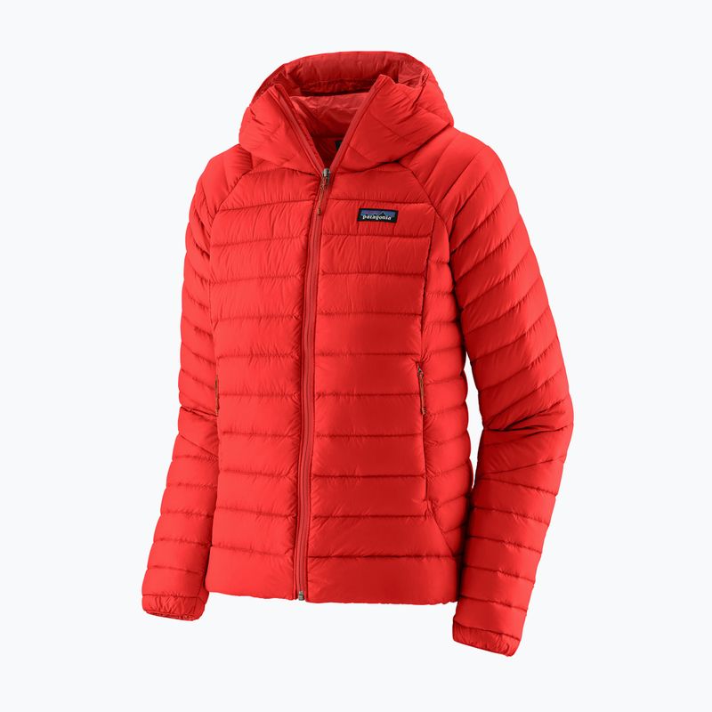 Dámska páperová bunda Patagonia Down Sweater Hoody sizzle red