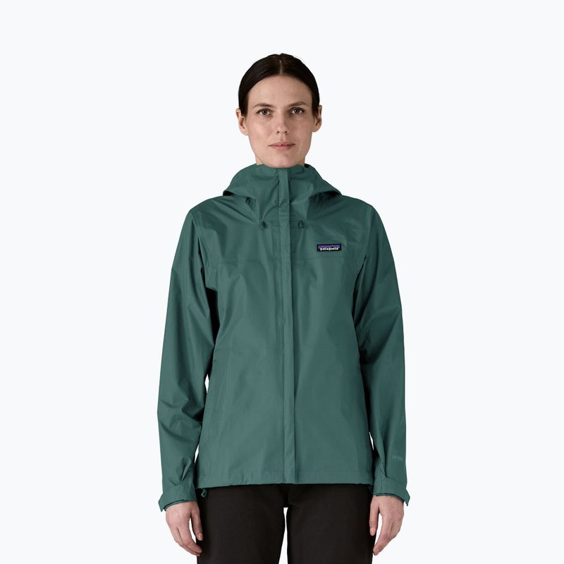Dámska bunda do dažďa Patagonia Torrentshell 3L Rain cascade green
