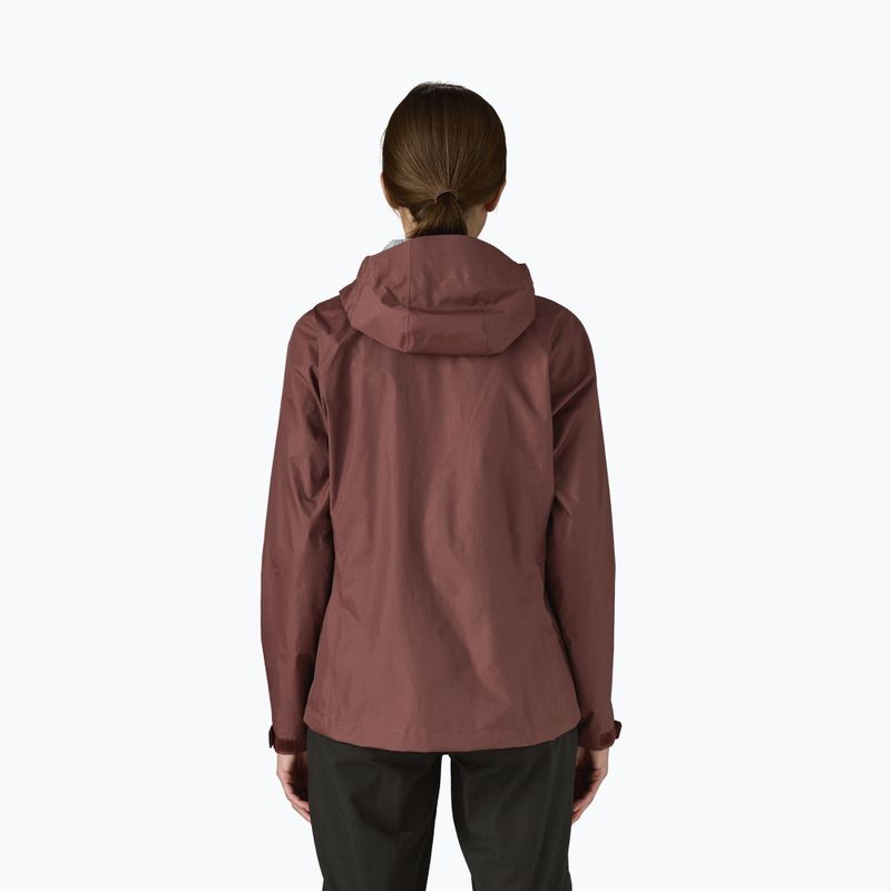 Dámska bunda do dažďa Patagonia Torrentshell 3L Rain dark ruby 2