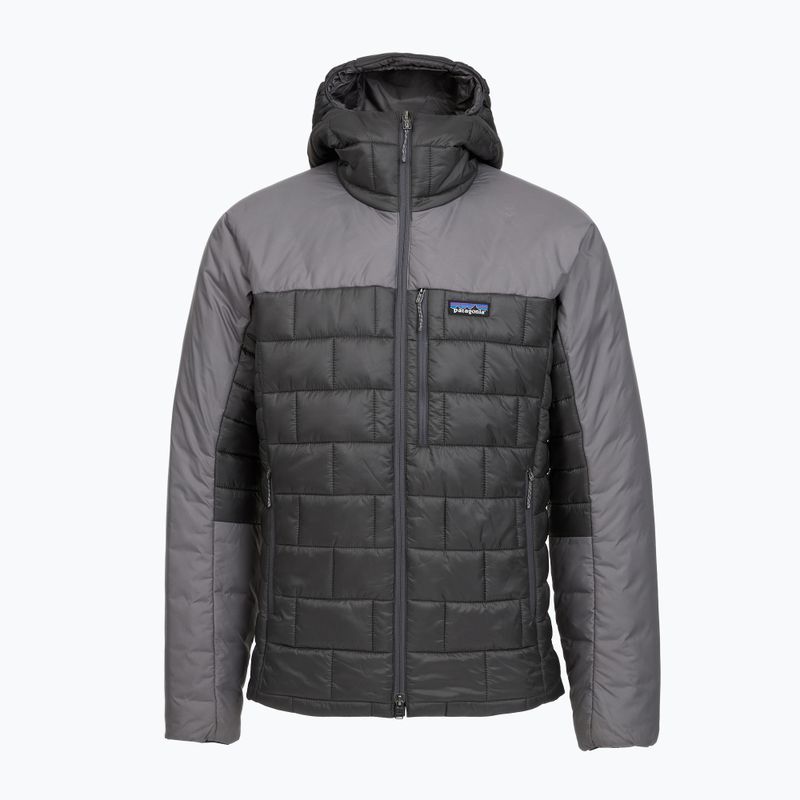 Pánska páperová bunda Patagonia Hi-Loft Nano Puff Hoody forge grey 10