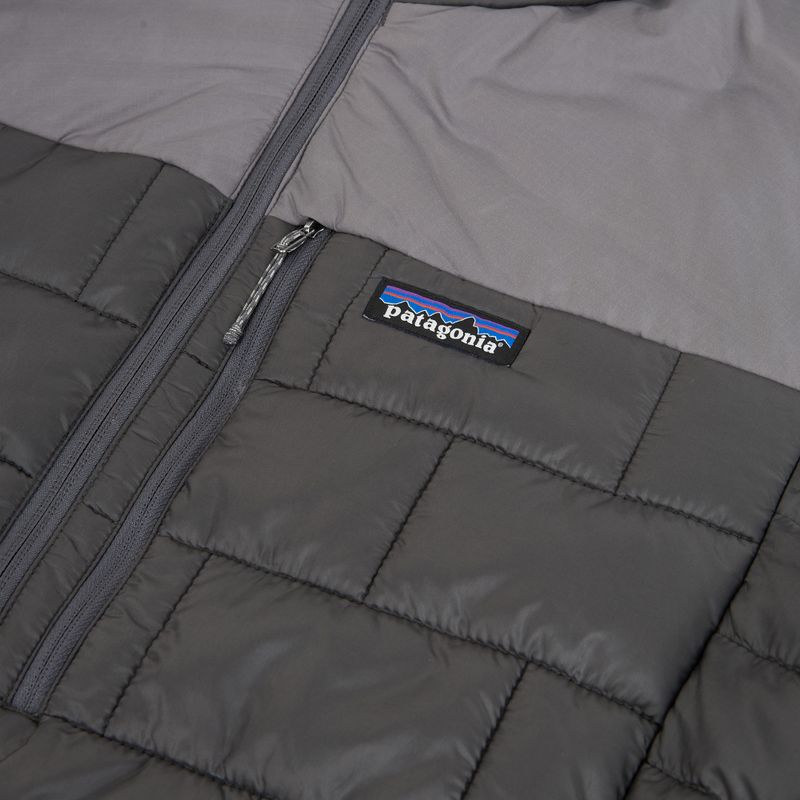Pánska páperová bunda Patagonia Hi-Loft Nano Puff Hoody forge grey 12