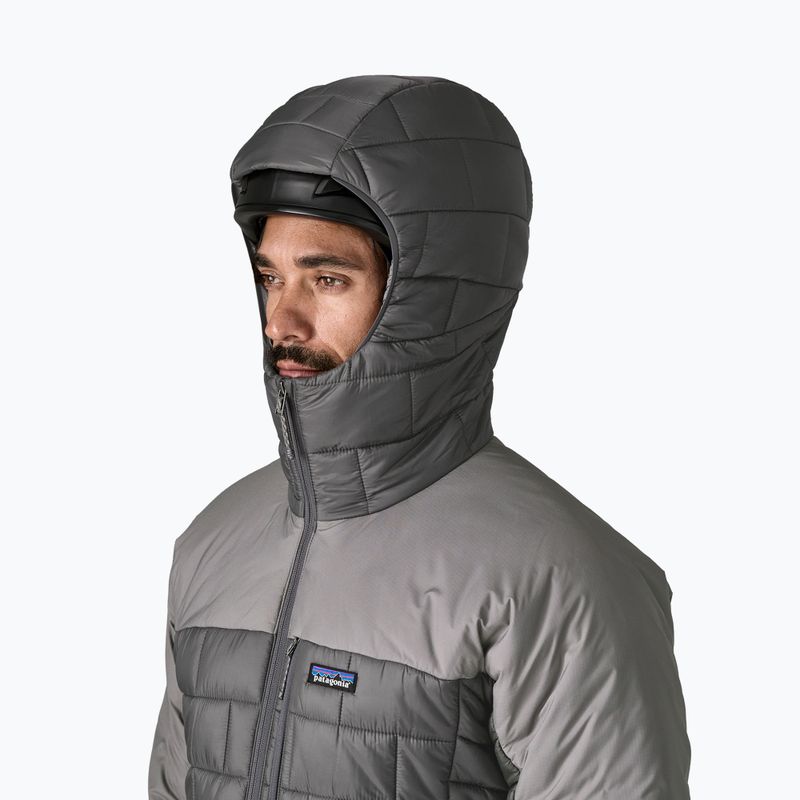 Pánska páperová bunda Patagonia Hi-Loft Nano Puff Hoody forge grey 6