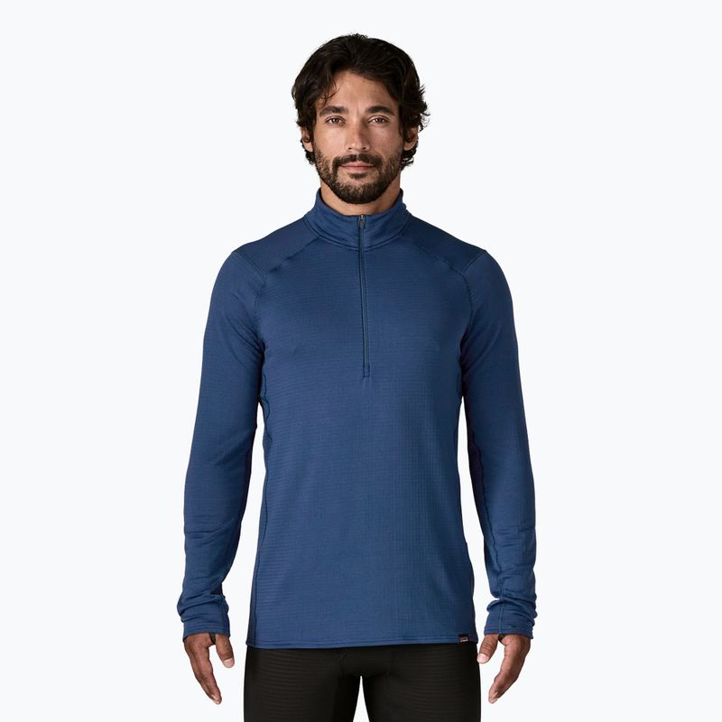 Pánska mikina Patagonia Cap Termal Weight Zip Neck clement blue