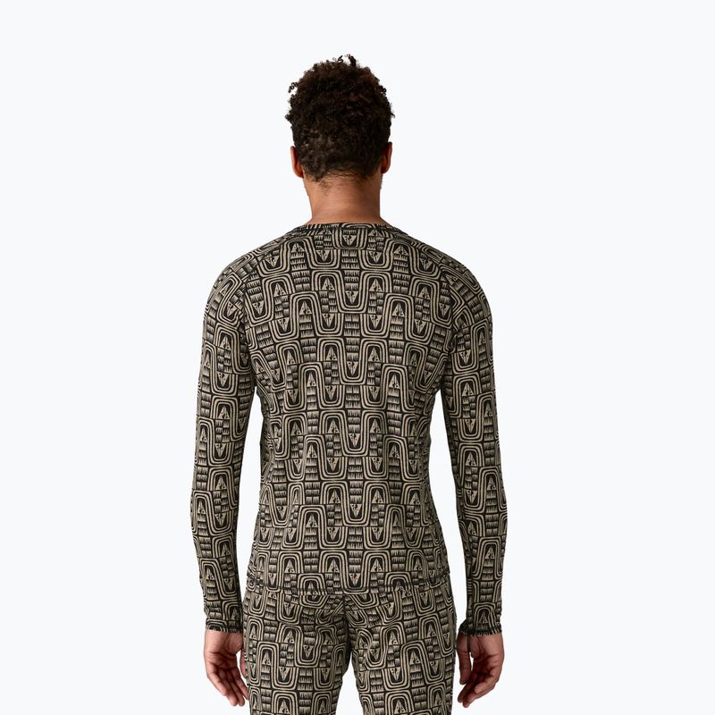 Pánske termo tričko longsleeve Patagonia Cap Mid Weight Crew flow / sunken blue 2