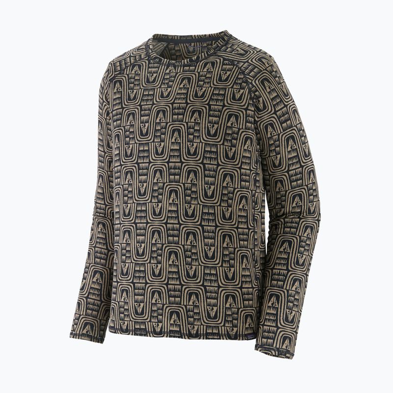 Pánske termo tričko longsleeve Patagonia Cap Mid Weight Crew flow / sunken blue 3
