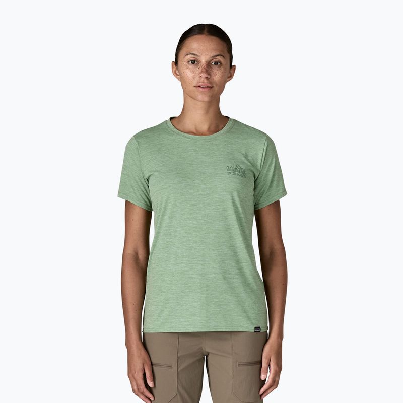 Dámske tričko Patagonia Cap Cool Daily Graphic Shirt strataspire / ellwood green x-dye