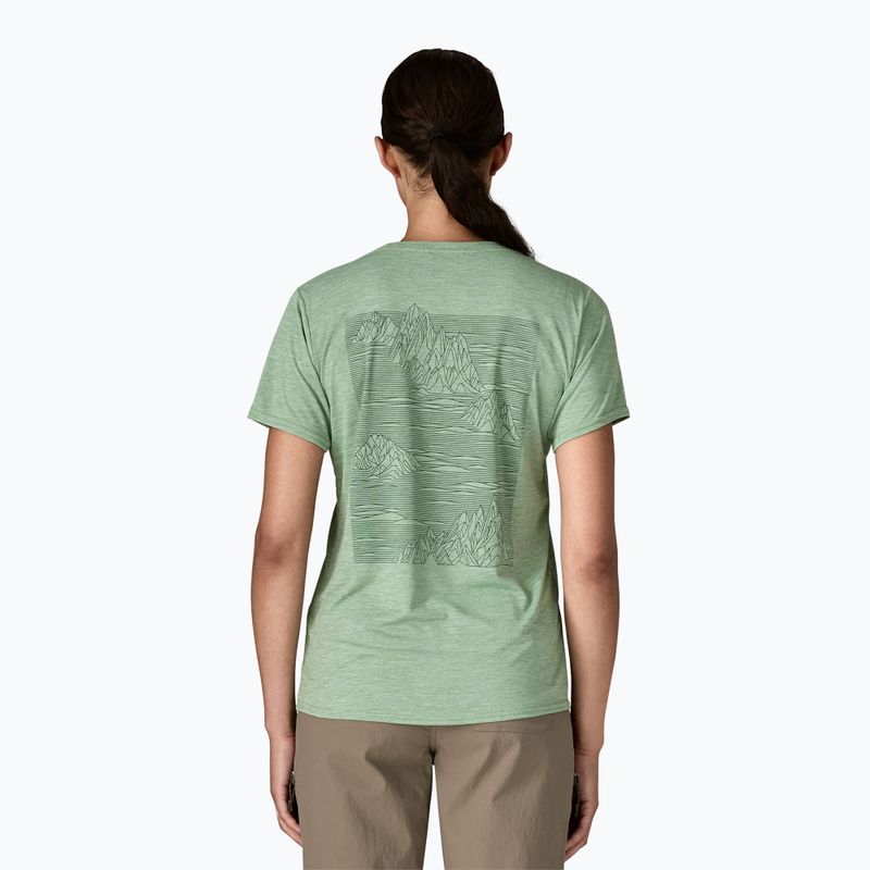 Dámske tričko Patagonia Cap Cool Daily Graphic Shirt strataspire / ellwood green x-dye 3
