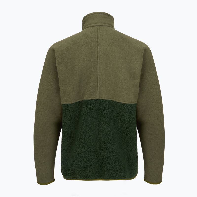 Pánska trekingová mikina Patagonia Retro Pile 1 / 2 Snap P / O old growth green 9
