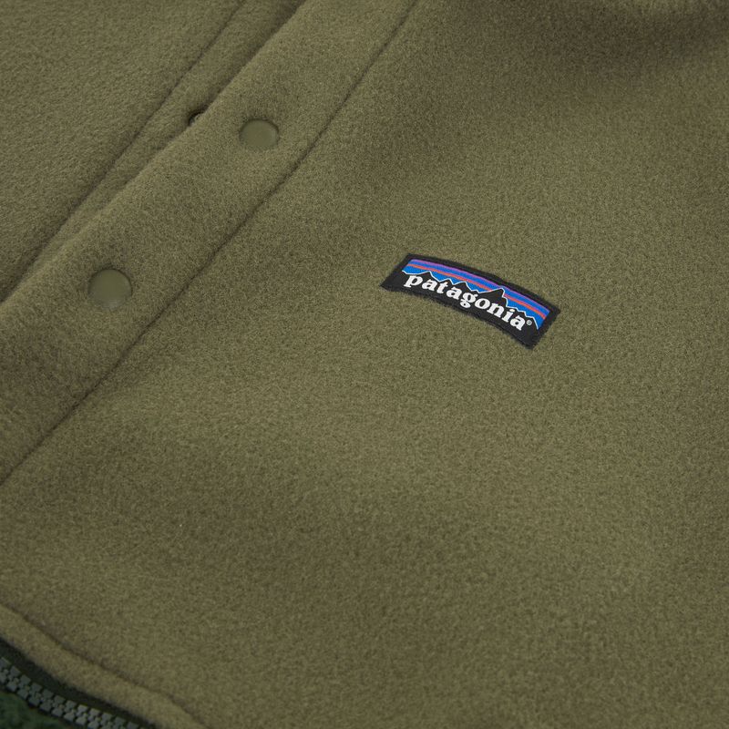 Pánska trekingová mikina Patagonia Retro Pile 1 / 2 Snap P / O old growth green 10
