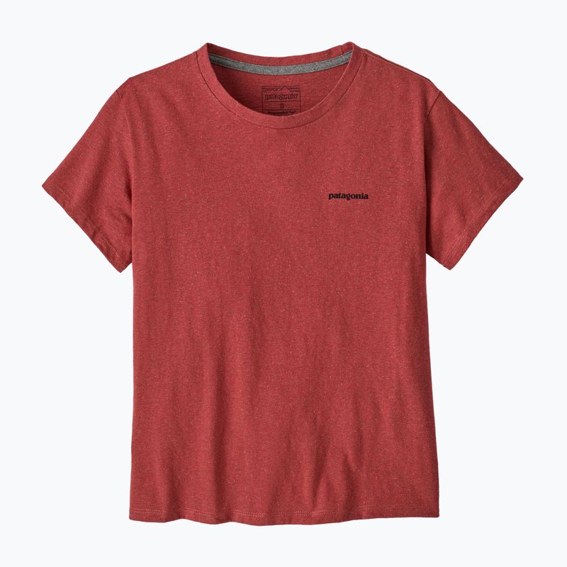 Dámske tričko Patagonia P-6 Logo Responsibili-Tee potters red 3