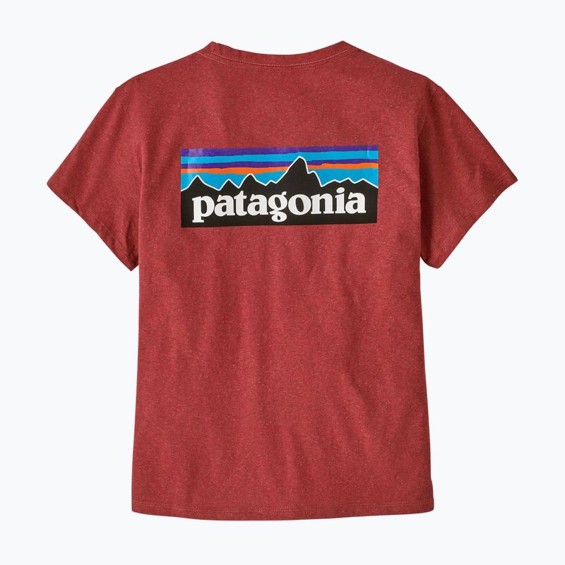 Dámske tričko Patagonia P-6 Logo Responsibili-Tee potters red 4