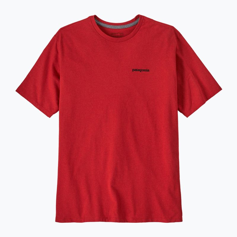 Pánske  tričko Patagonia P-6 Logo Responsibili-Tee amanita red