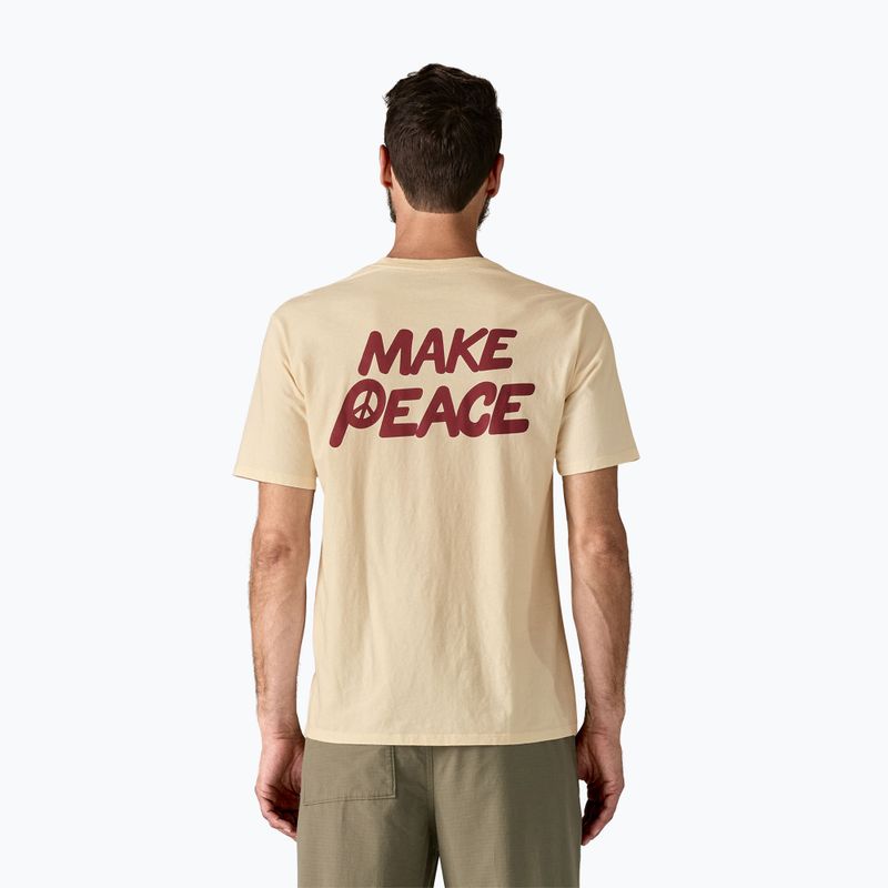 Pánske  tričko Patagonia Balance Organic peace seeds / undyed natural 2