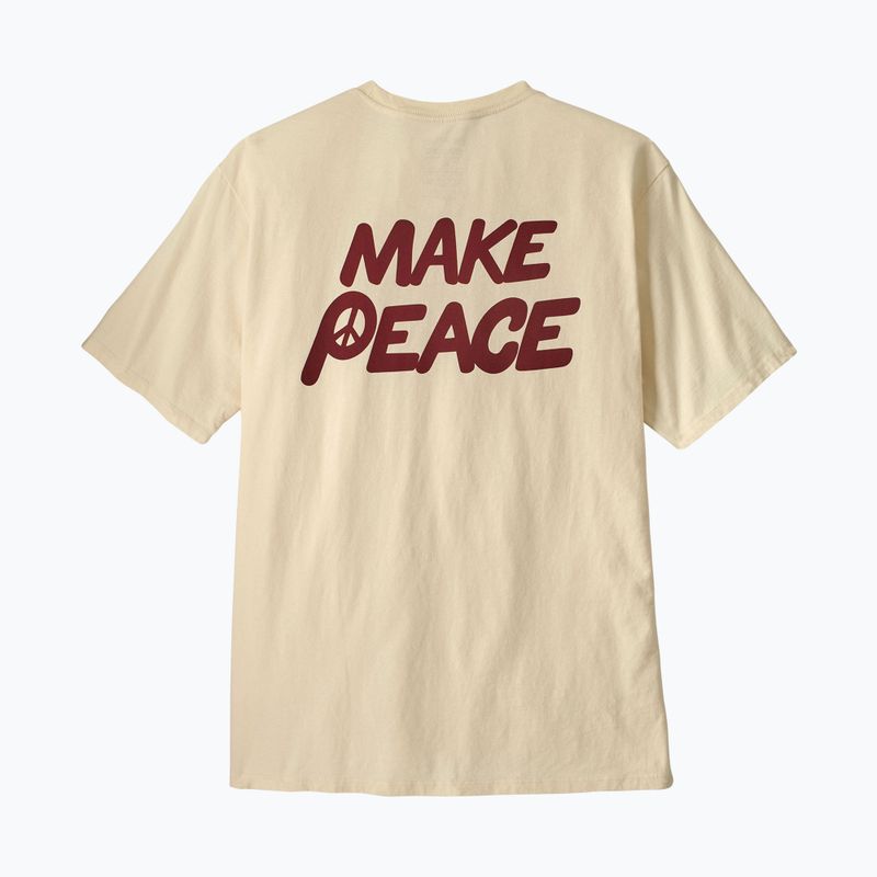 Pánske  tričko Patagonia Balance Organic peace seeds / undyed natural 3