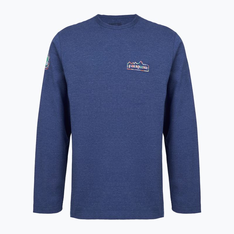 Pánska mikina Patagonia Lightweight Unity Fitz Wildrise Crew clement blue
