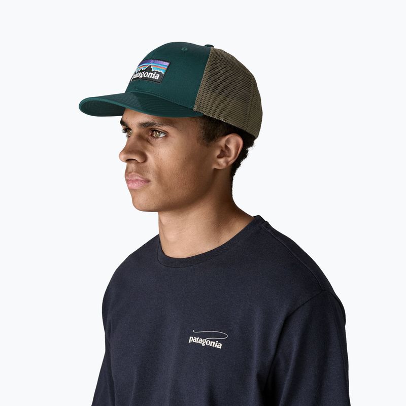 Šiltovka Patagonia P-6 Logo Trucker cascade green 2