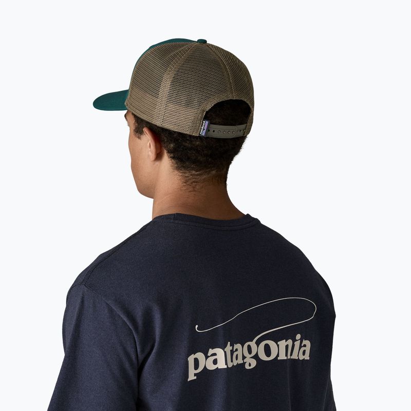 Šiltovka Patagonia P-6 Logo Trucker cascade green 3